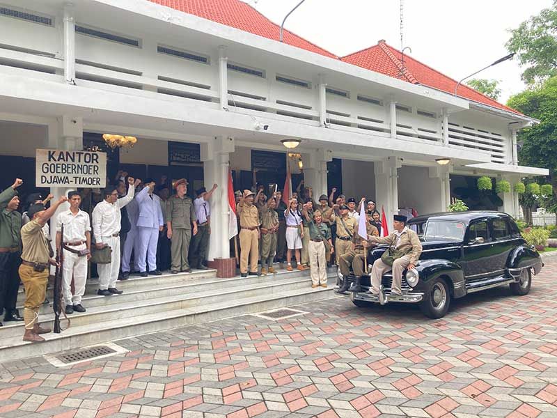 Garap Film Soera Ing Baja di Rumah Dinas Wali Kota Surabaya