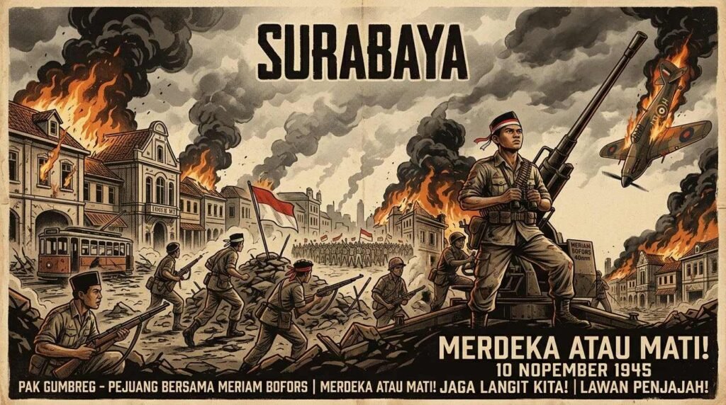 [VIDEO] Meriam Bofors Gumbreg Menghajar Pesawat Thunderbolt Sekutu 1945